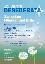 das Plakat vom Jubil&auml;umskonzert